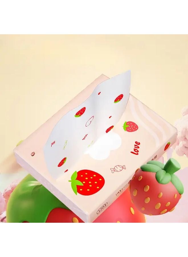 Peach You Like 5 Ply Tissues Soft Thick Portable With Strawberry Cloud Design - Image 2